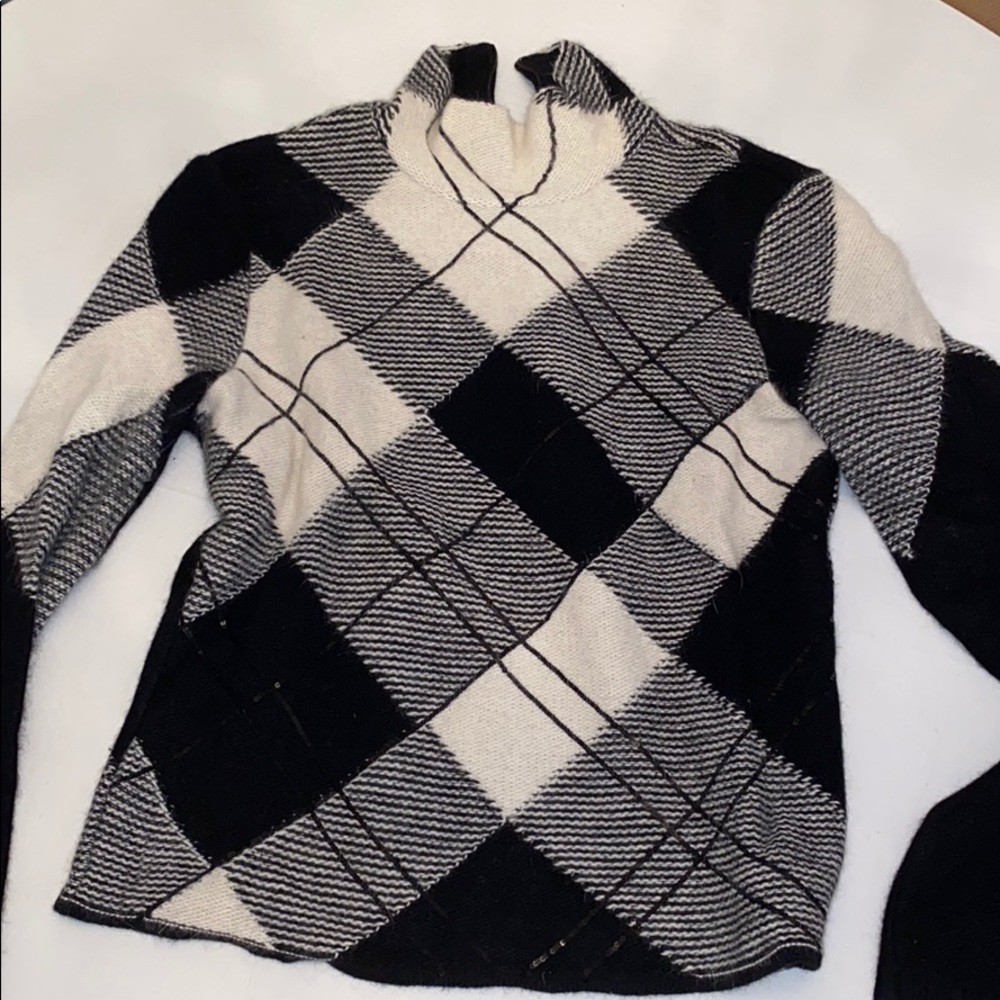 Valentino cashmere mohair sequin sweater couture